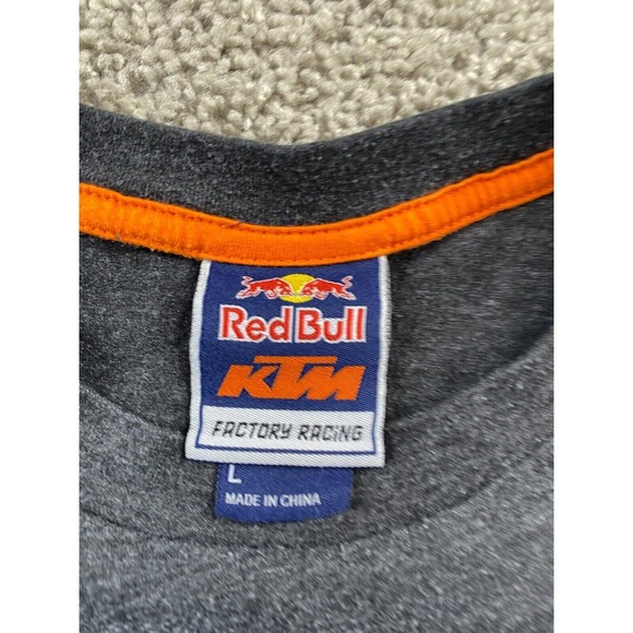 Red Bull Factory Racing Shirt Mens Large Gray Blue Motocross MX Musaquin KTM - Picture 5 of 13
